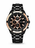 Curren 8023 Black Steel Chronograph Men’s Luxury Sports Watch Premium Tachymeter Dial and Multifunction Timepiece