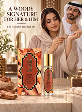Nabeel Sandal 6ml alcohol-free roll-on attar perfume oil