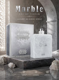 Nabeel Marble EDP 80ML luxury Arabian perfume bottle and presentation box on marble display