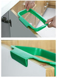 We Happy Plastic Garbage Trash Bag Holder Over Door Hanging Bin Ideal for Kitchen Cabinets Doors Cupboards