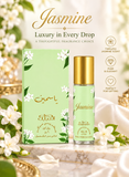Nabeel Jasmine 6 ML Roll-On Oil Perfume Pure Floral Luxury, Long-Lasting Alcohol-Free Attar