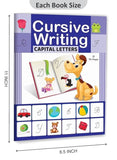 We Happy Cursive Writing Capital Letters Activity Book for Kids – Letter Tracing, Handwriting Practice, Creative Pictures & Early Learning