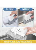 We Happy Window Groove Cleaning Brush Effortless Cleaning for Window Frames, Door Tracks and Tight Spaces