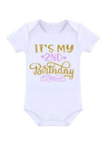 We Happy 2nd Birthday Party Fancy Dress Two Year Photography Costume Prop 4 Pcs Set