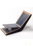 Fuerdanni Men Leather Wallet Durable Bifold Design with Multiple Card Slots