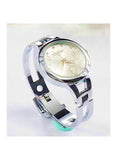 Xinhua Stainless Steel Flower Design Bracelet Quartz Wrist Watch