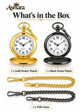 Asmara pocket watch set features