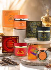 Pack of 4 Nabeel ultimate oudh bakhoor incense collection jars