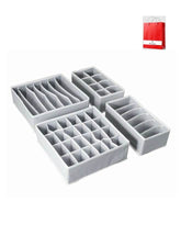 We Happy 4-Piece Foldable Drawer Organizer Storage Boxes