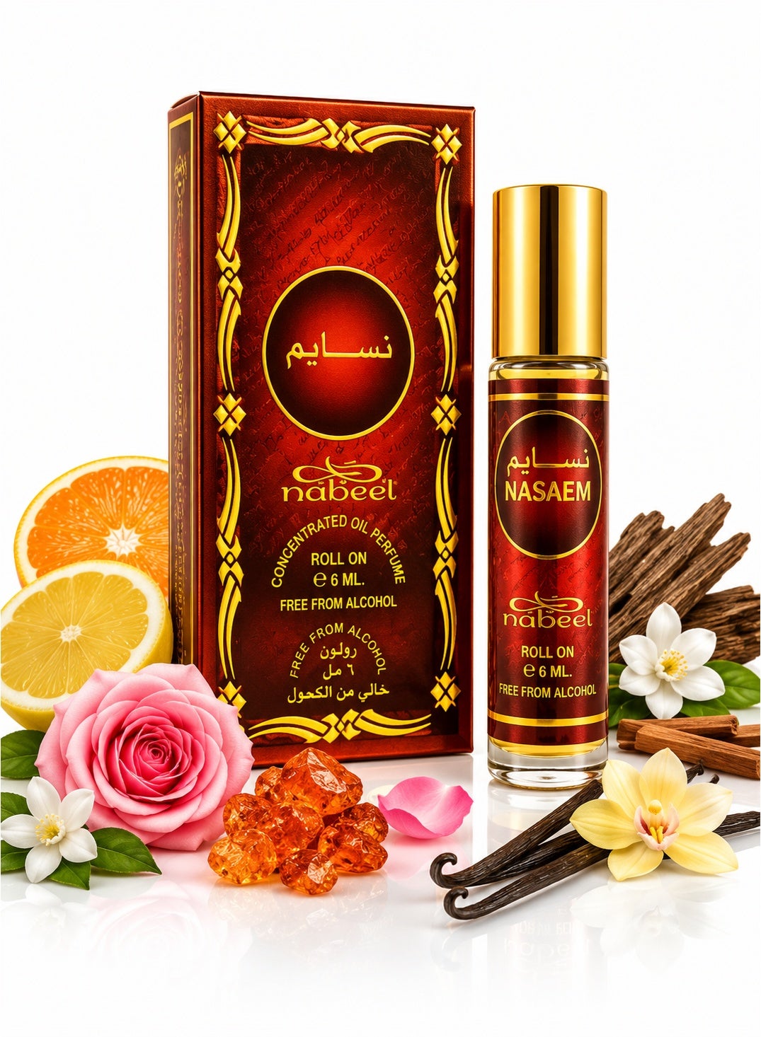 Nabeel Nasaem Alcohol-Free Roll-On Perfume Oil 6ml - 1 Pack - photo 1