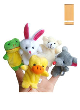 We Happy 5-Piece Animal Finger Plush Puppet Toys Set