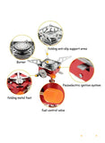 JIHAM Portable Camping Mini Gas Stove with Storage Bag
