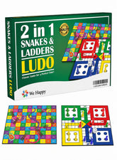 We Happy 2 in 1 snakes and ladders and ludo board game box