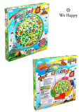 We Happy Fishing Game Toy Set with Rotating Board Includes 45 Fishes and 5 Fishing Rodes Amazing Activity for Kids