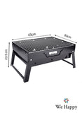 We Happy Barbecue Portable Outdoor Charcoal BBQ Grill 43x30x23 CM - Box shape