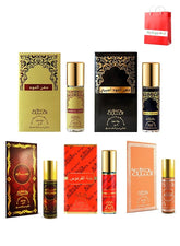 Nabeel Ultimate Roll On Collection Authentic Arabic Fragrance Oil Perfume Nabeel, Dahn Al Oud, Amiri, Nasaem, Jannet El Firdaus 6 ML