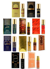 Nabeel Ultimate Roll On Collection Authentic Arabic Fragrance Oil Perfume Nabeel, Dahn Al Oud, Amiri, Nasaem, Jannet El Firdaus, Musk, Qisaty, Antar, Gold 24k, Al Ghadeer 6 ML