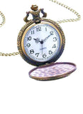 Yash Turkey Flag Design Moon Star Quartz Pocket Watch