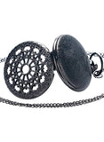 Yash Black Spider Web Quartz Pocket Watch