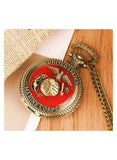 Yash United States Marine Corps Quartz Pocket Watch