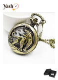 Yash Tiger Design Quartz Pocket Watch
