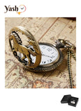 Yash Horse Design Quartz Pocket Watch