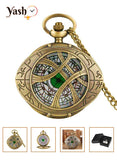 Yash Eye Shape Pendant Quartz Pocket Watch