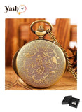 Yash Eye Shape Pendant Quartz Pocket Watch