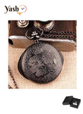 Yash Eye Shape Hunter Quartz Pocket Watch