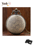 Yash Tiger Design Quartz Pocket Watch
