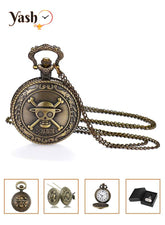 Yash Anime Skull One Piece Style Quartz Pocket Watch