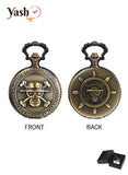 Yash Anime Skull One Piece Style Quartz Pocket Watch
