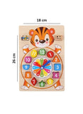 Puzzle Clock Early Education Toy Digital Clock Jigsaw Puzzle Board Cartoon Wooden Puzzle Kids Toy