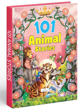 101 Animal Stories Book for Kids, Padded Hardbound Story Book with Educational Tales, Moral Lessons and Colorful Illustrations, Perfect for Gifting, Bedtime and Classroom Reading