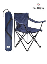 Foldable Camping Chair with Cup Holder and Carry Bag, Outdoor Beach Picnic Chair for Travel and Hiking