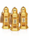 Haramain Oudi, Amber & Wardi Luxurious Set of 3 Concentrated Perfume Oils (12ml Each) | Long-Lasting Arabian Attar Collection for Men and Women