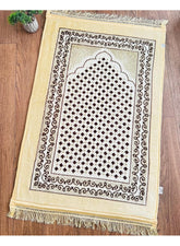 Turkish Muslim Prayer Mat Islamic Rug Soft Velvet Portable Namaz Janamaz