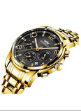 Olmeca 0829 Waterproof Chronograph Fashion Stainless Steel Watch