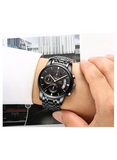 Olmeca 0826 Waterproof Chronograph Fashion Stainless Steel Watch