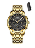 Olmeca 0829 Waterproof Chronograph Fashion Stainless Steel Watch