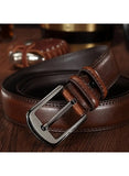 Premium Leather Belt for Men Classic Pin Buckle Timeless Elegance for Casual and Formal Wear