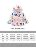 We Happy Baby Girls Winter Jacket Butterfly Design Light Padded Puffer Warm Coat