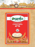 Organika Premium Whole Wheat Flour 100% Chakki Fresh Atta 5kg Stone-Ground Nutrition Soft Rotis Rich Aroma and Natural Goodness