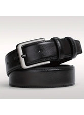 Premium Retro Leather Belt for Men Stylish Business Formal Buckle for Jeans and Everyday Wear