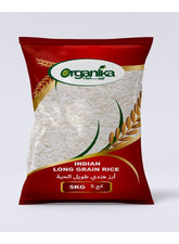Organika Premium Indian Long Grain Rice 5KG Aromatic Fluffy Extra-Long Grains for Perfect Everyday Cooking