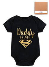 We Happy Daddy is my Super Baby Bodysuit Cute Romper Birthday Costume Dress