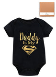 We Happy Daddy is my Super Baby Bodysuit Cute Romper Birthday Costume Dress