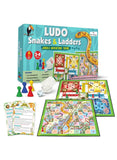 Ludo and Snakes Ladders Board Game Toy Jungle Adventure Theme Fun Family Travel Board Game