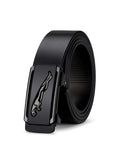 Jaguar Toothless Automatic Buckle Men Belt Sleek Stylish & Effortless Fit