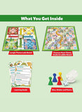Ludo and Snakes Ladders Board Game Toy Jungle Adventure Theme Fun Family Travel Board Game